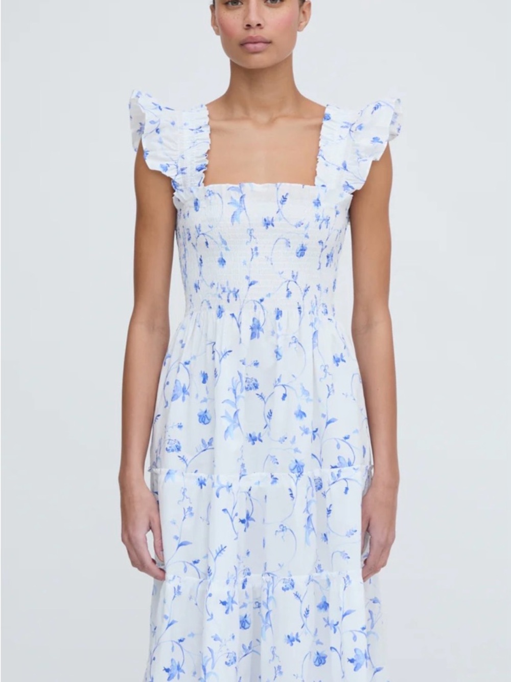 Hill House Home Ellie Nap Dress | Blue Floral | XS | Like New